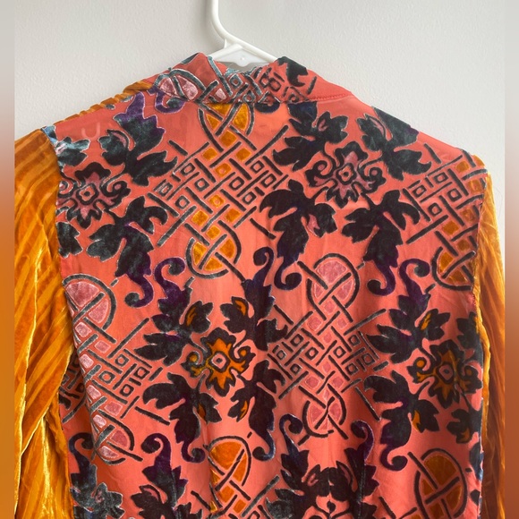 Anthropologie Velvet Patchwork Wrap Top by Moulinette Soeurs - Picture 14 of 16